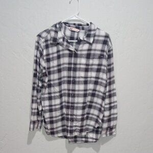 SO Kohl's Shirt Size Small Flannel Long Sleeve Plaid